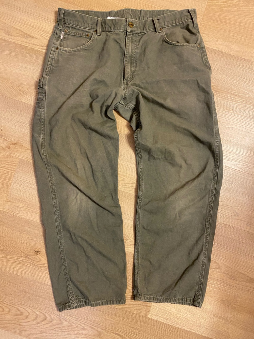 Carhartt Men's Olive/Tan Work Chinos